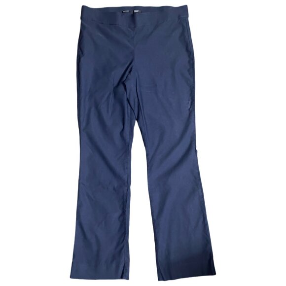 Sz.XL*Simply Vera Vera Wang*Navy Blue Pull-Up Bootcut Work/Office Pants - Picture 1 of 5